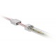 Tapa Inicio de silicona transparente con salida cable para Tira LED 230V de 12mm